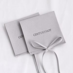 Low MOQ 50Pcs, Custom Logo Microfiber Jewelry Envelope Bags with Flaps