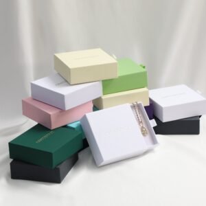 Bulk 50Sets Custom Logo Jewelry Box 9×9×3cm Drawer Cardboard