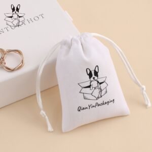 Custom Logo MOQ 50Pcs Cotton Drawstring Dust Pouch Packaging