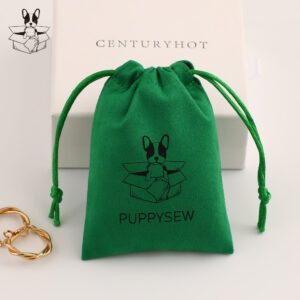 MOQ 50Pcs Custom Logo Color - Suede Necklace Drawstring Pouch