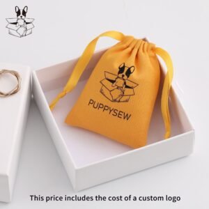 Low MOQ 50Pcs Custom Logo dust pouch Cotton drawstring bag