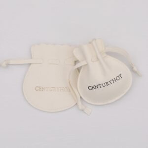 Bulk 50Pcs, Custom Logo Microfiber Drawstring Jewelry Bag