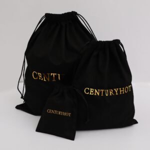 Custom Logo MOQ 100Pcs Flannel Drawstring Jewel Bag Any Color