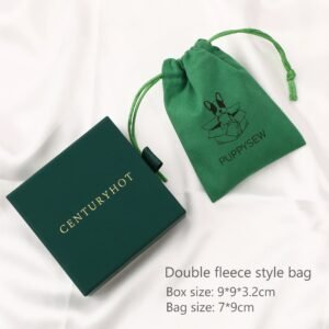 Bulk 50Sets, Custom Logo 9×9cm Paper Jewelry Boxes, Bags