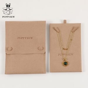 Low MOQ 20Pcs, Custom Logo Microfiber Necklace Bags Storage, Display