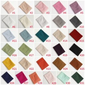 Custom Logo Bulk 50Pcs Microfiber Spring Buckle Jewelry Bag