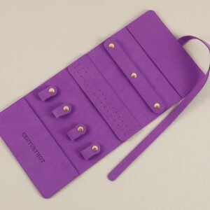 Low MOQ 10Pcs Custom Logo 24×10cm Thick Microfiber Earring Ring Necklace Bags