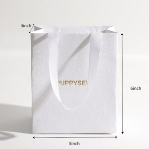 MOQ 50Pcs Custom Logo Thick Textured Jewelry Packaging Bags