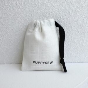 Custom Logo Bulk 100Pcs Cotton Canvas Jewelry Storage Bags